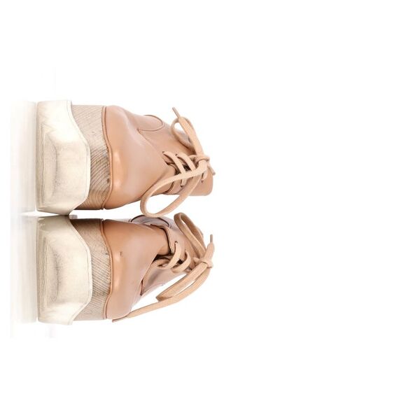 Stella Mccartney Elyse Lace-Up Platform Shoes in Nude Leather - Picture 9 of 12